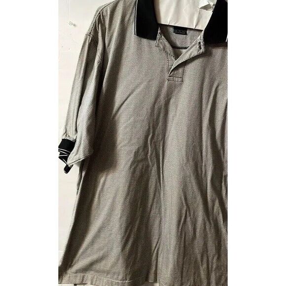 Mens Nike Dri Fit Black Multi Crossed Golf Clubs Graphic Golf Polo Shirt XL NWOT - Picture 1 of 4